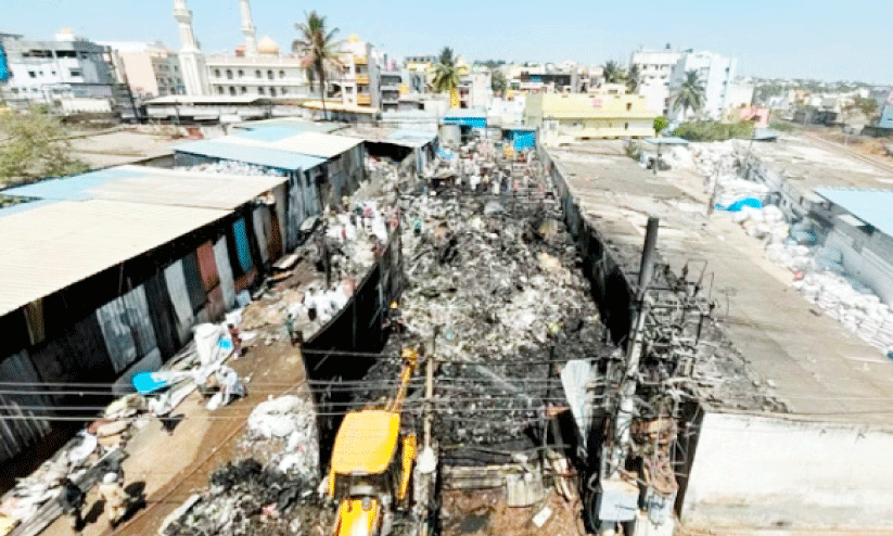 plastic waste disposal caught fire plastic waste disposal caught fire