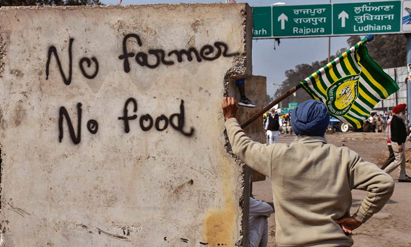 Farmers protest