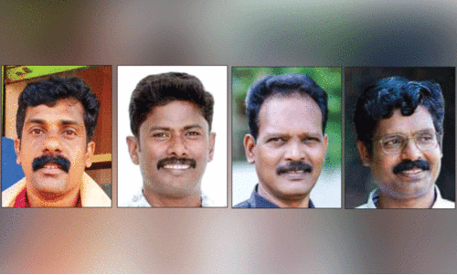 സി.​കെ. അ​ര​വി​ന്ദാ​ക്ഷ​ൻ, മാ​ർ​ട്ടി​ൻ ആ​ന്റ​ണി, ആ​രോ​ഗ്യ സ്വാ​മി, കെ.​ടി.​എ മ​ജീ​ദ്