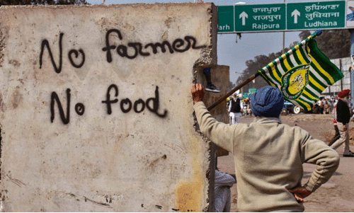 Farmers protest