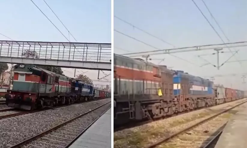 ജമ്മു മുതൽ പഞ്ചാബ് വരെ ട്രെയിൻ ലോക്കോ പൈലറ്റില്ലാതെ ഓടി; ഒഴിവായത് വൻ ദുരന്തം -VIDEO