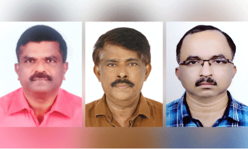 എ.​വി. കു​മാ​ര​ൻ ഉ​ദു​മ, പ്ര​ബു​ദ്ധ​ൻ മ​ഞ്ഞോ​ളി​ൽ, വി​ജ​യ​കു​മാ​ർ