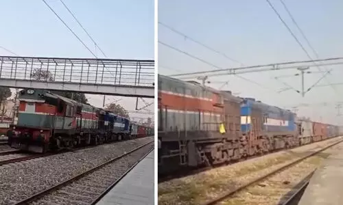 ജമ്മു മുതൽ പഞ്ചാബ് വരെ ട്രെയിൻ ലോക്കോ പൈലറ്റില്ലാതെ ഓടി; ഒഴിവായത് വൻ ദുരന്തം -VIDEO