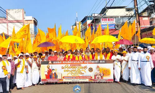 മാർത്തോമൻ പാരമ്പര്യം വിളിച്ചോതി മലങ്കര ഓർത്തഡോക്‌സ് സഭ പൈതൃകറാലി