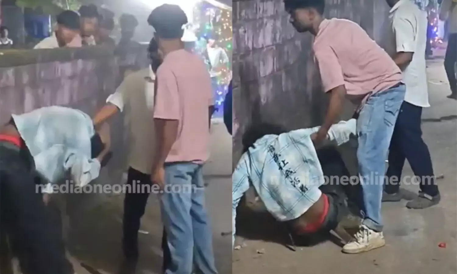 ക്ഷേത്രോത്സവത്തിനിടെ യുവാവിന്റെ തല തല്ലിപ്പൊട്ടിച്ചു -VIDEO