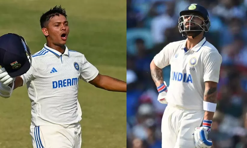 ജയ്സ്വാൾ ഇനി കോഹ്ലിയുടെ റെക്കോഡിനൊപ്പം; ഇംഗ്ലണ്ടിനെതിരെ ഒരു ടെസ്റ്റ് പരമ്പരയിൽ ഏറ്റവും കൂടുതൽ റൺസ്