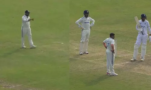 ഹീറോ ആകേണ്ട...! സർഫറാസിനോട് വിരൽചൂണ്ടി രോഹിത് -വിഡിയോ വൈറൽ