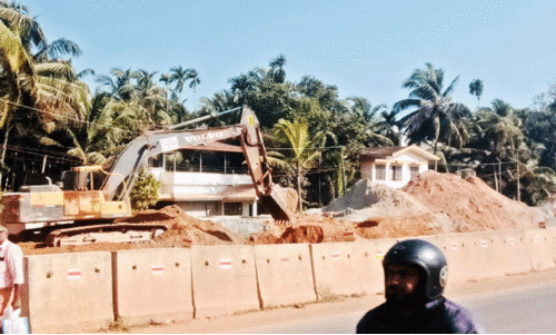 ജനവാസ മേഖലയിൽ മണൽ കൂട്ടിക്കലർത്തൽ; പൊടിശല്യം രൂക്ഷം