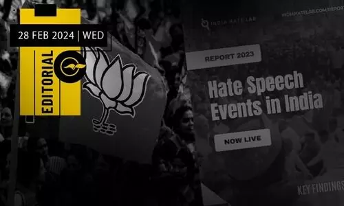 വി​ദ്വേ​ഷ പ്ര​സം​ഗ​ങ്ങ​ൾ കു​ത്ത​നെ ഉ​യ​രു​മ്പോ​ൾ