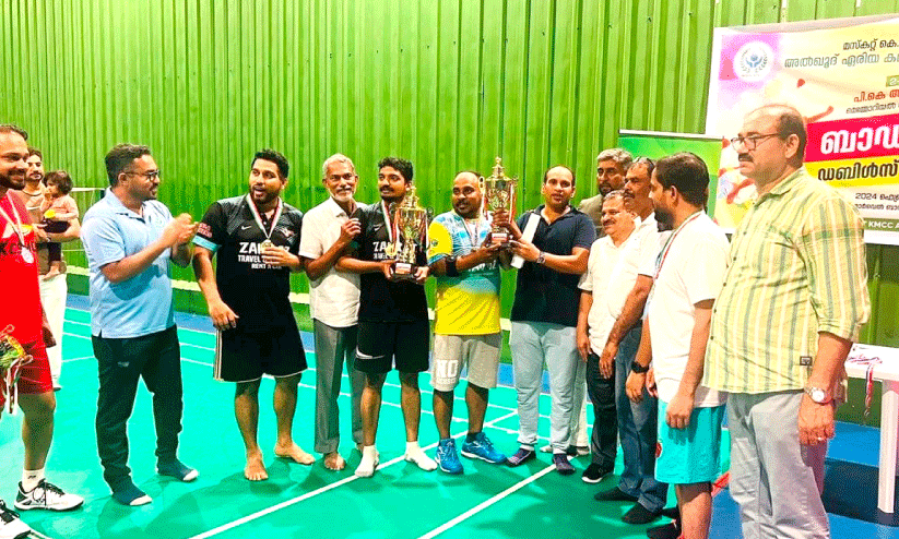 badminton tournament conducted by KMCC muscat