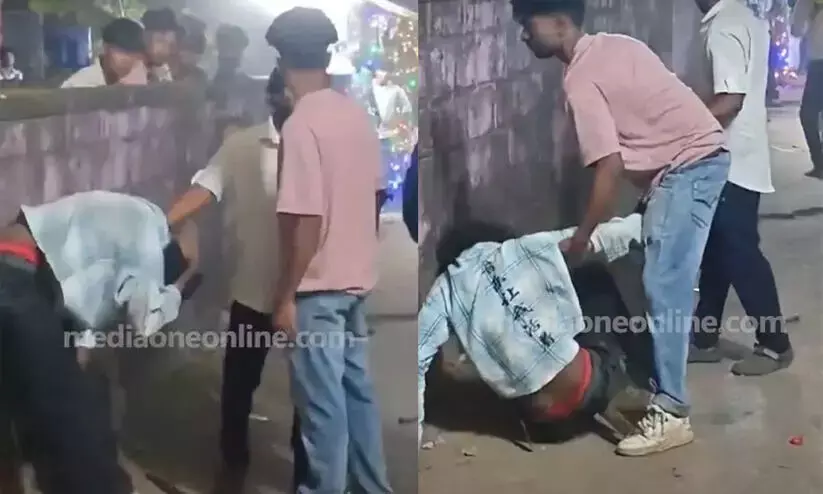 The incident in which a young mans skull was smashed during the festival: three people were arrested