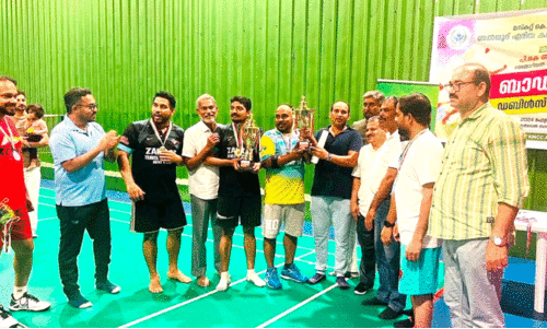 badminton tournament conducted by KMCC muscat