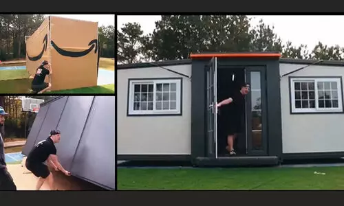 ആമസോണിലൂടെ ഇനി ‘വീടും’ ഓർഡർ ചെയ്യാം; അൺബോക്സിങ് വിഡിയോ കാണാം