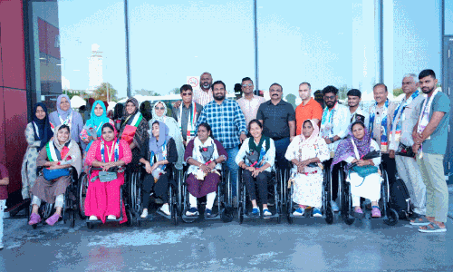 Ability foundation artists recieved at dubai airport