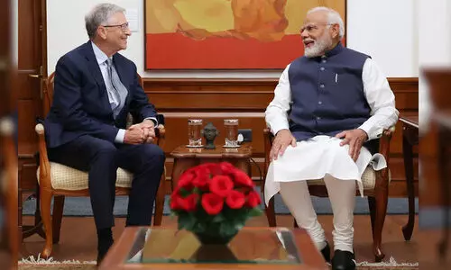 ബിൽ ഗേറ്റ്‌സ് മോദിയെ സന്ദർശിച്ചു; എ.ഐ, കാലാവസ്ഥ വിഷയങ്ങൾ ചർച്ച ചെയ്തു