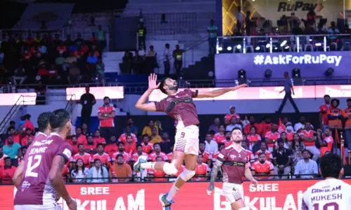 പ്രൈംവോളി: ജ​യം; കാലിക്കറ്റ് ഹീ​റോ​സ് വീ​ണ്ടും മു​ന്നി​ൽ