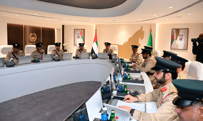 duabi police in meeting duabi police in meeting