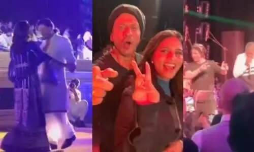 Shah Rukh Khan, Gauri Khan steal hearts as they groove to ‘Main Yahaan Hoon’ at Anant Ambani pre-wedding bash