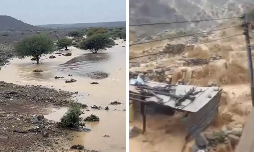 ഒമാന്റെ വടക്കൻ ഗവർണറേറ്റുകളിൽ കനത്ത മഴ VIDEO ഒമാന്റെ വടക്കൻ ഗവർണറേറ്റുകളിൽ കനത്ത മഴ VIDEO