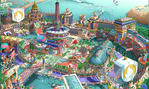 ഫ്രഞ്ച് സൗന്ദര്യം നിറച്ച് പാരിസ് ഒളിമ്പിക്സ് പോസ്റ്ററുകൾ