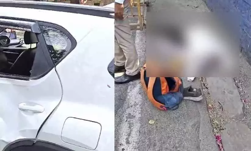 ഓടുന്ന ട്രെയിനിൽ നിന്ന് കാൽ തെറ്റി കാറിനു മുകളിൽ വീണ് യുവാവ് മരിച്ചു