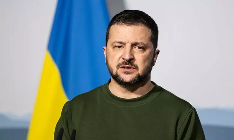 സെലൻസ്കിയുടെ വാഹനവ്യൂഹത്തിന് സമീപം റഷ്യൻ ആക്രമണം സെലൻസ്കിയുടെ വാഹനവ്യൂഹത്തിന് സമീപം റഷ്യൻ ആക്രമണം