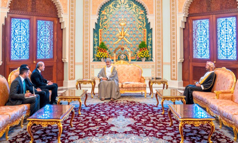 Sulthan haitham bin tariq meets jordan deputy prime minister