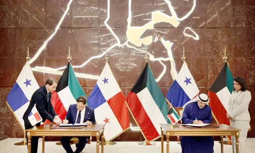 കു​വൈ​ത്തും പ​നാ​മ​യും ധാ​ര​ണ​പ​ത്ര​ത്തി​ൽ ഒ​പ്പു​വെ​ച്ചു