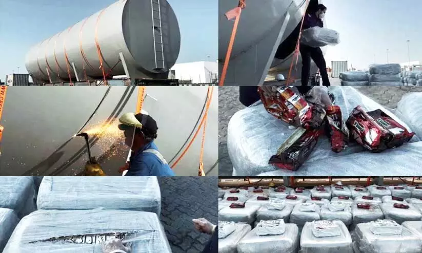 ഹമദ് തുറമുഖത്ത് പിടികൂടിയ പുകയില ഹമദ് തുറമുഖത്ത് പിടികൂടിയ പുകയില