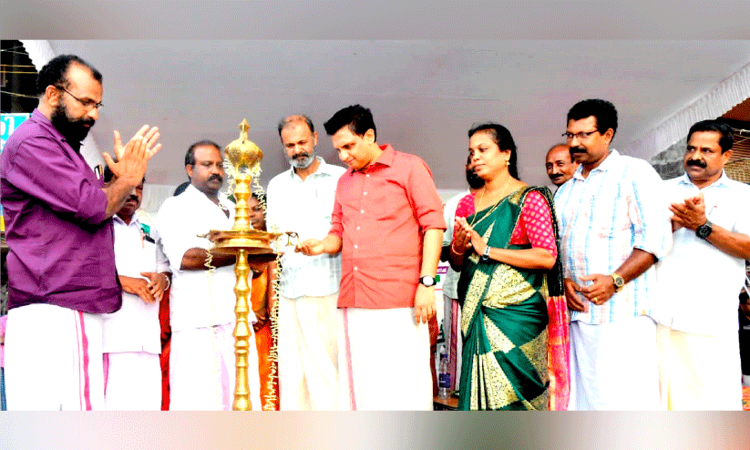minister riyas inaugrating raod