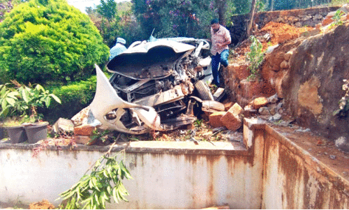 car met with accident