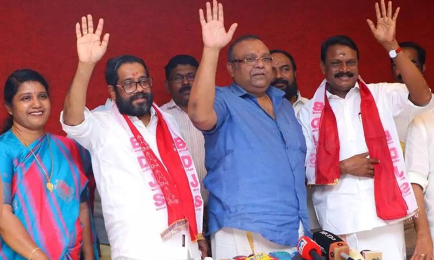 യു.ഡി.എഫ് മുൻ സ്ഥാനാർഥി ബൈജു കലാശാല മാവേലിക്കരയിൽ എൻ.ഡി.എ സ്ഥാനാർഥി