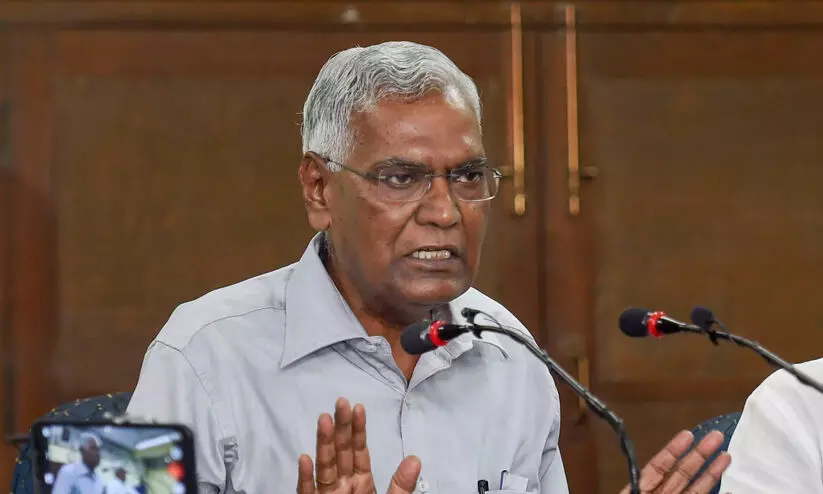 രാഹുൽ ഗാന്ധി തരംതാഴ്ന്ന നിലവാരത്തിൽ പ്രതികരിക്കരുത് -ഡി. രാജ