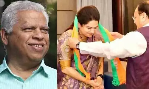 ആര് പറഞ്ഞാലും കരുണാകരന്‍റെ മകൾ ബി.ജെ.പിയിൽ പോകാമോ? ബെഹ്റയെക്കാൾ വലിയ ആൾ പറഞ്ഞാൽ മുരളി പോകുമോ? -എം.വി. ജയരാജൻ