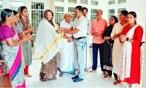 honouring TK fathima on womens day