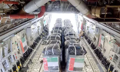 ഗ​സ്സ​യി​ലേ​ക്ക്​ സ​ഹാ​യ​ത്തി​ന്​ സ​മു​ദ്ര ഇ​ട​നാ​ഴി; യു.​എ.​ഇ​യും പ​ങ്കാ​ളി​യാ​കും