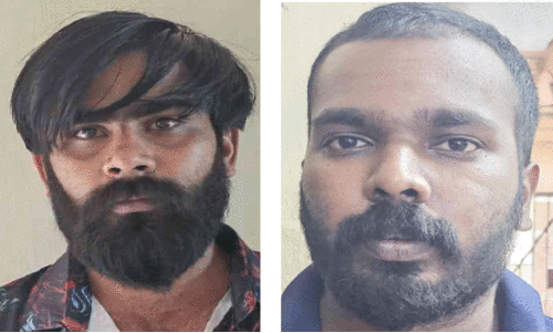 വടിവാൾ വീശി പണം തട്ടാൻ ശ്രമം: രണ്ടുപേർ അറസ്റ്റിൽ