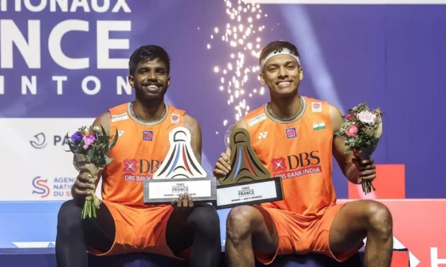 രണ്ടാം തവണയും പാരിസ് ഓപൺ ബാഡ്മിന്റൺ ചാമ്പ്യന്മാരായി സാത്വിക്-ചിരാഗ് സഖ്യം