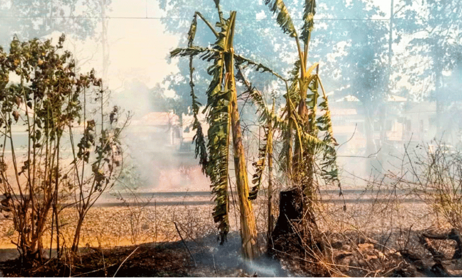 fire at railway outland