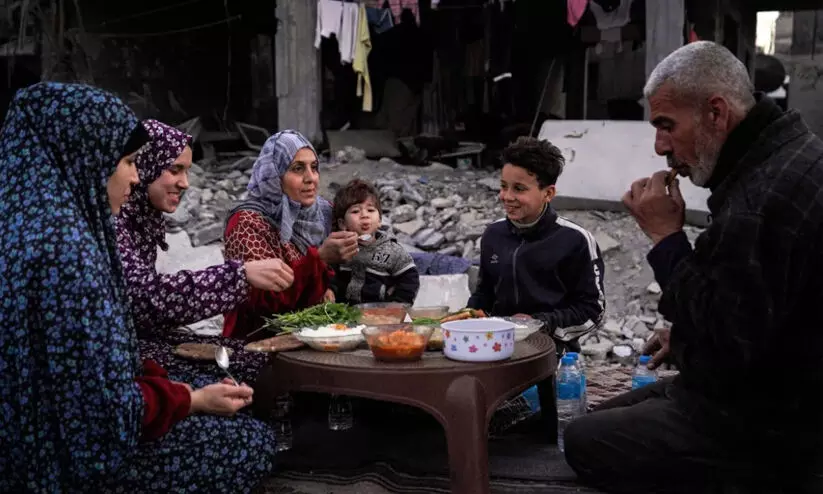 ‘ഞങ്ങൾ നേരത്തേ തന്നെ നോമ്പിലാണ്...’ -ഗസ്സക്കാർ പറയുന്നു ‘ഞങ്ങൾ നേരത്തേ തന്നെ നോമ്പിലാണ്...’ -ഗസ്സക്കാർ പറയുന്നു