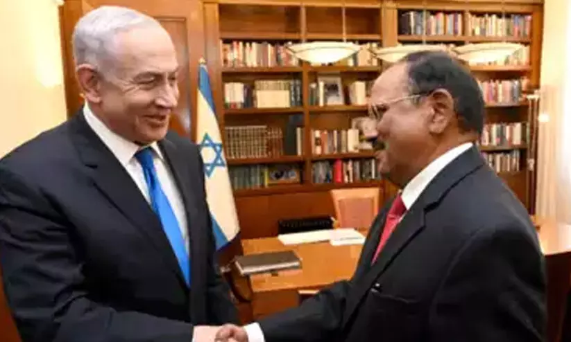 ഇസ്രായേൽ പ്രധാനമന്ത്രിയുമായി ചർച്ച നടത്തി അജിത് ഡോവൽ