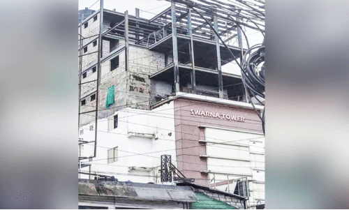 തൃ​ക്കാ​ക്ക​ര നഗരസഭ സ്റ്റോപ് മെമ്മോ നൽകിയിട്ടും കെട്ടിട നിർമാണം തകൃതി