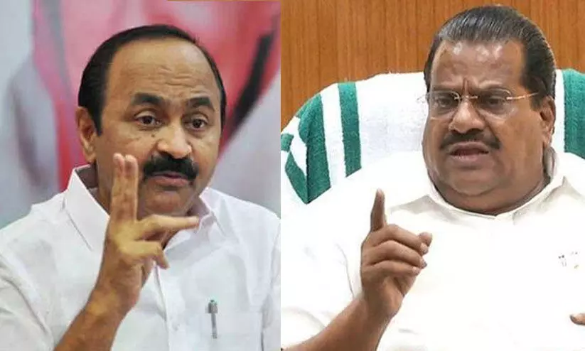 ഇ.പി ജയരാജന്റെ കുടുംബവും രാജീവ് ചന്ദ്രശേഖറിന്റെ കമ്പനിയും തമ്മില് ബിസിനസ് പാട്ണര്ഷിപ്പെന്ന് വി.ഡി സതീശൻ ഇ.പി ജയരാജന്റെ കുടുംബവും രാജീവ് ചന്ദ്രശേഖറിന്റെ കമ്പനിയും തമ്മില് ബിസിനസ് പാട്ണര്ഷിപ്പെന്ന് വി.ഡി സതീശൻ