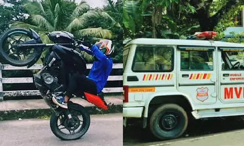 ഓപ്പറേഷൻ ബൈക്ക് സ്റ്റണ്ട്: 32 വാഹനങ്ങൾ പിടിച്ചെടുത്തു; 4.70 ലക്ഷം രൂപ പിഴ ഈടാക്കി