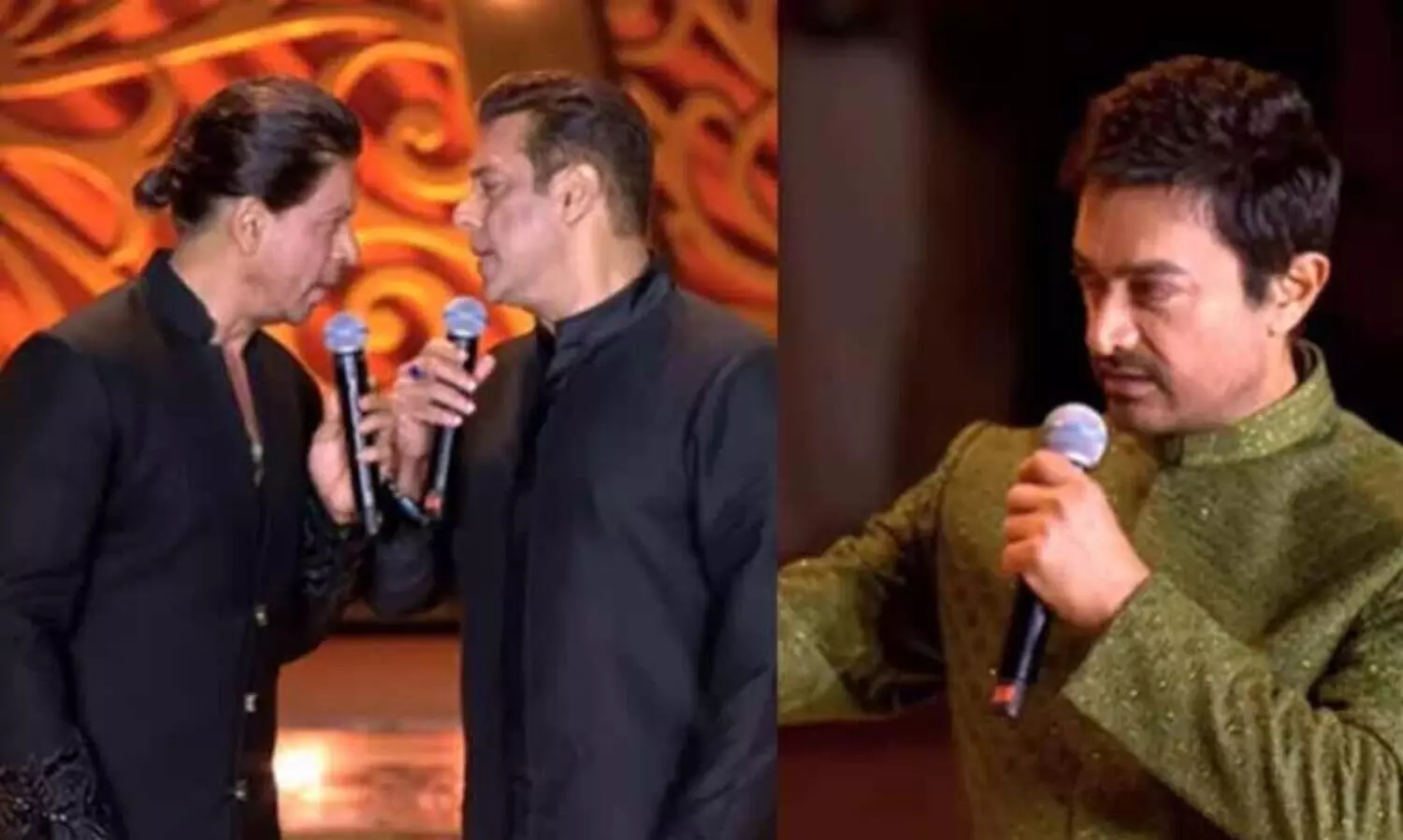 പാട്ടിനെച്ചൊല്ലി ഷാറൂഖും സൽമാനും  തമ്മിൽ വഴക്ക്,  പ്രശ്നത്തിൽ ഇടപെട്ട് ആമിർ- വിഡിയോ പുറത്ത്