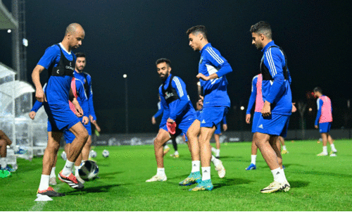Kuwait football team training