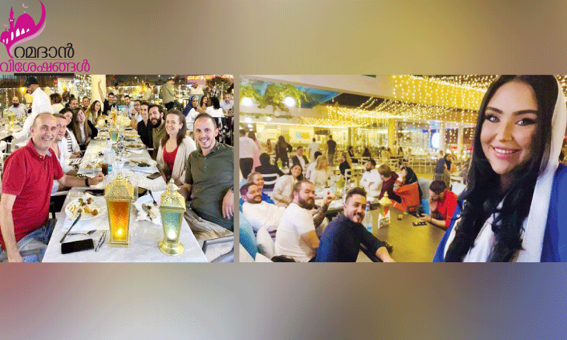 with guests at Ifthar club with guests at Ifthar club