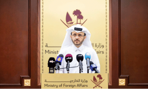 Foreign Affairs Spokesperson Dr. Majid Al Ansari in a press conference