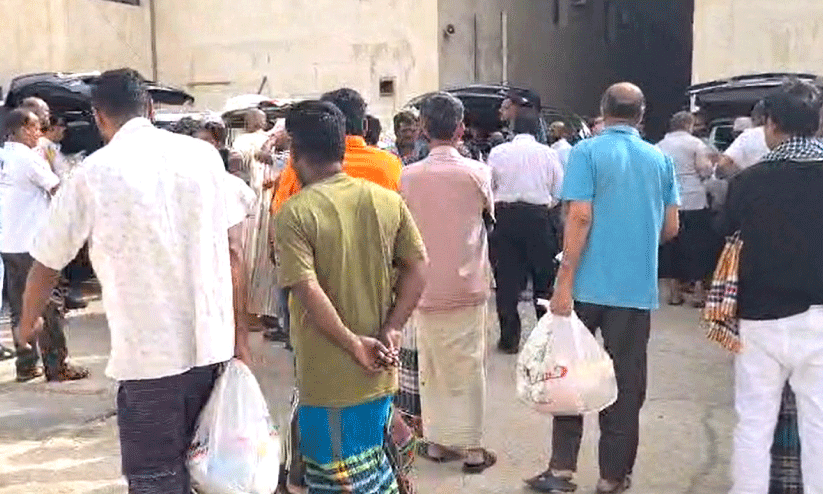 PMF distributing relief kit