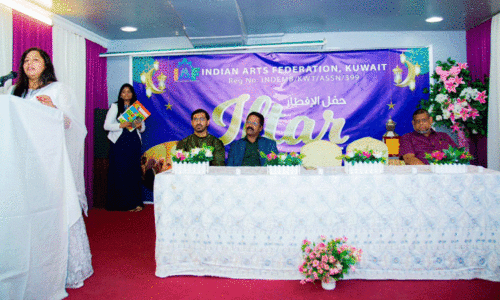 Sherin mathew speaking in IAF iftar meet